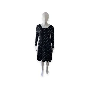 Old Navy Black Medallion Print Dress Size S